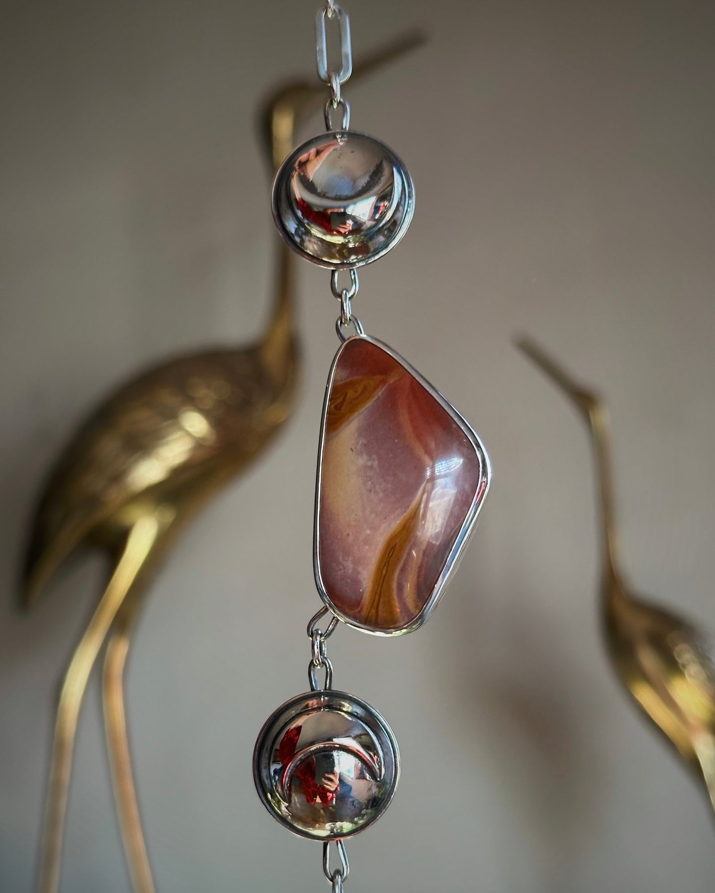 Dual Crescent Moon Necklace