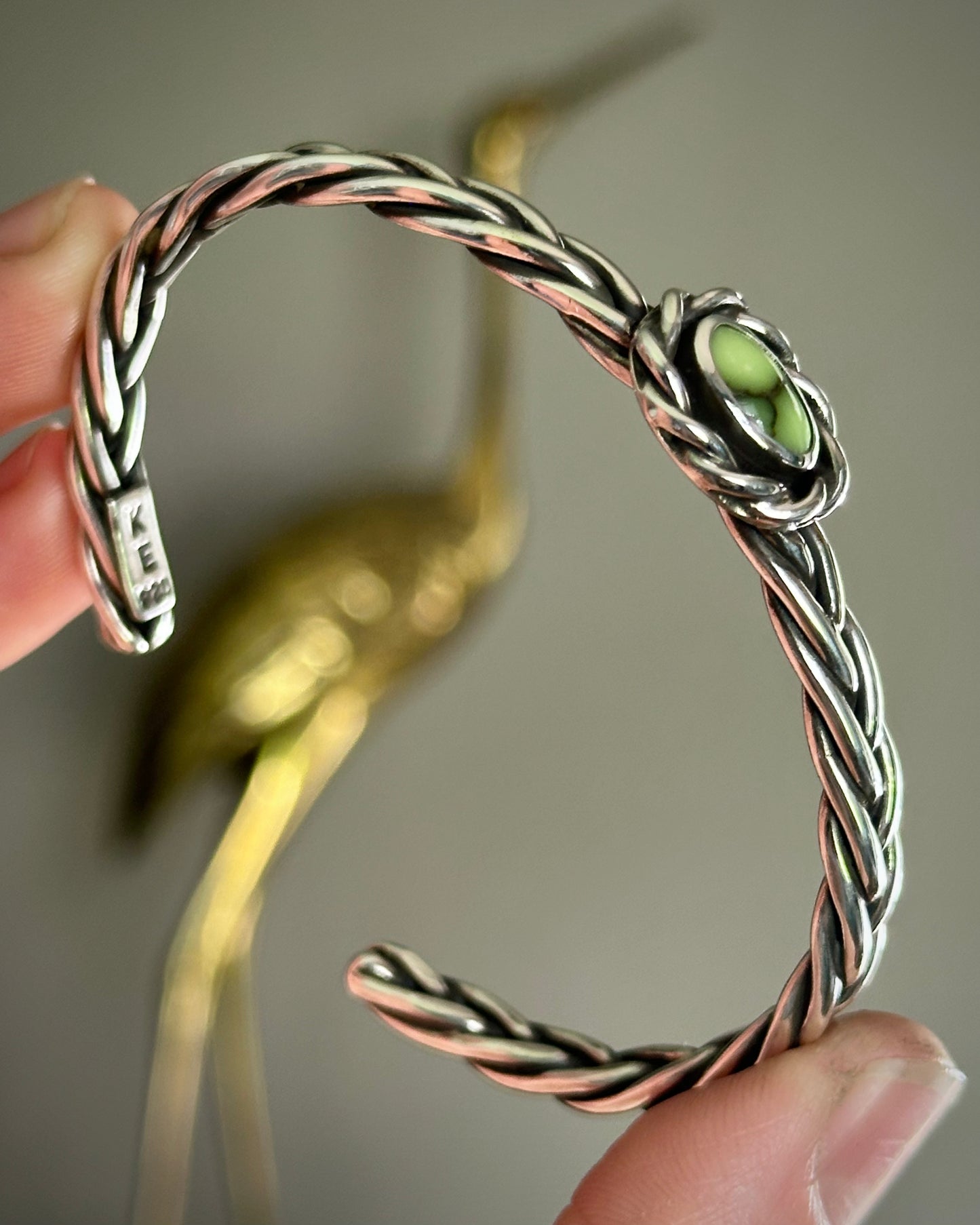 Damele Turquoise Braided Cuff