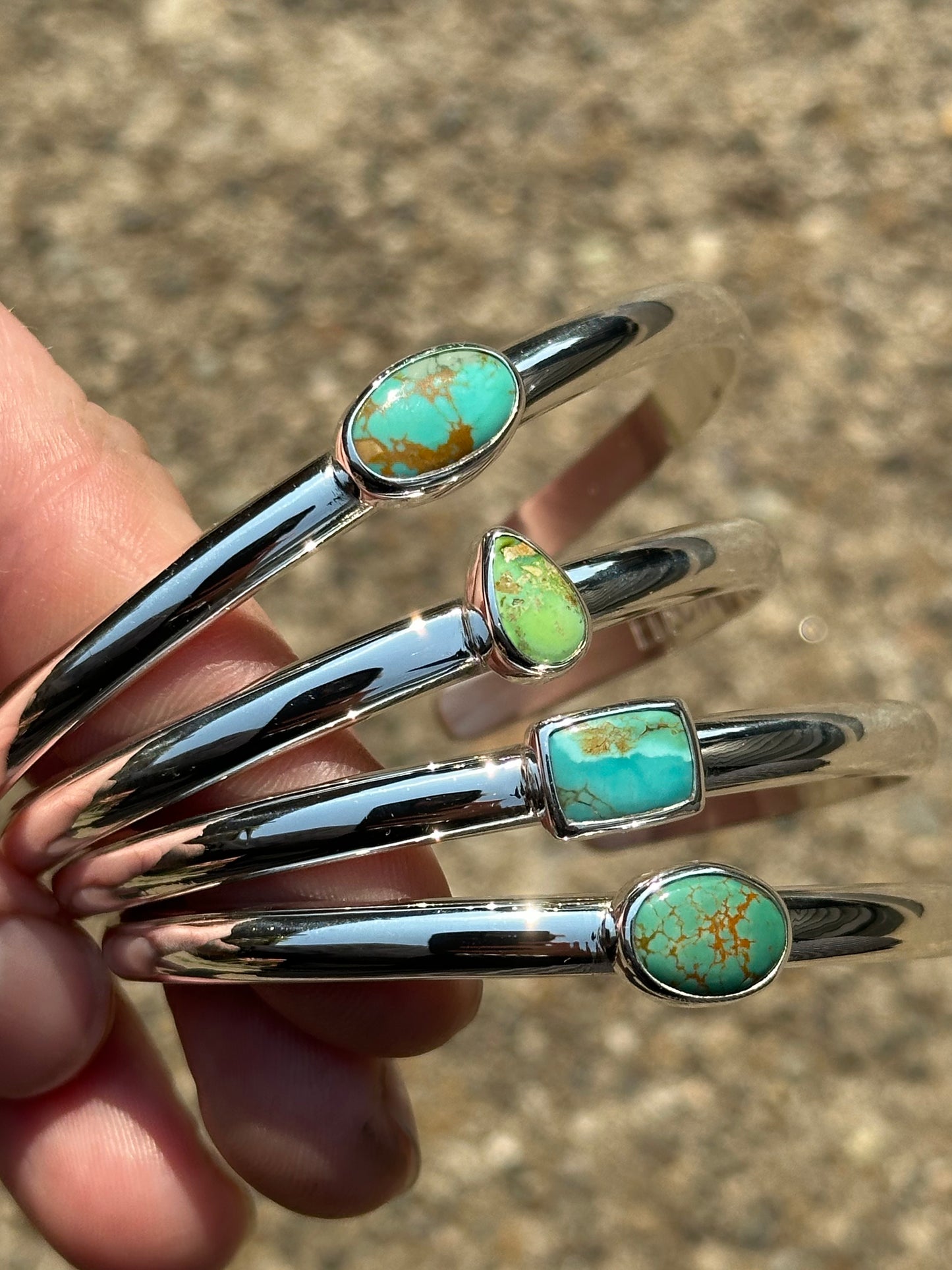 Sonoran South Hill Turquoise Stacking Cuff - 5.25" around 1” opening
