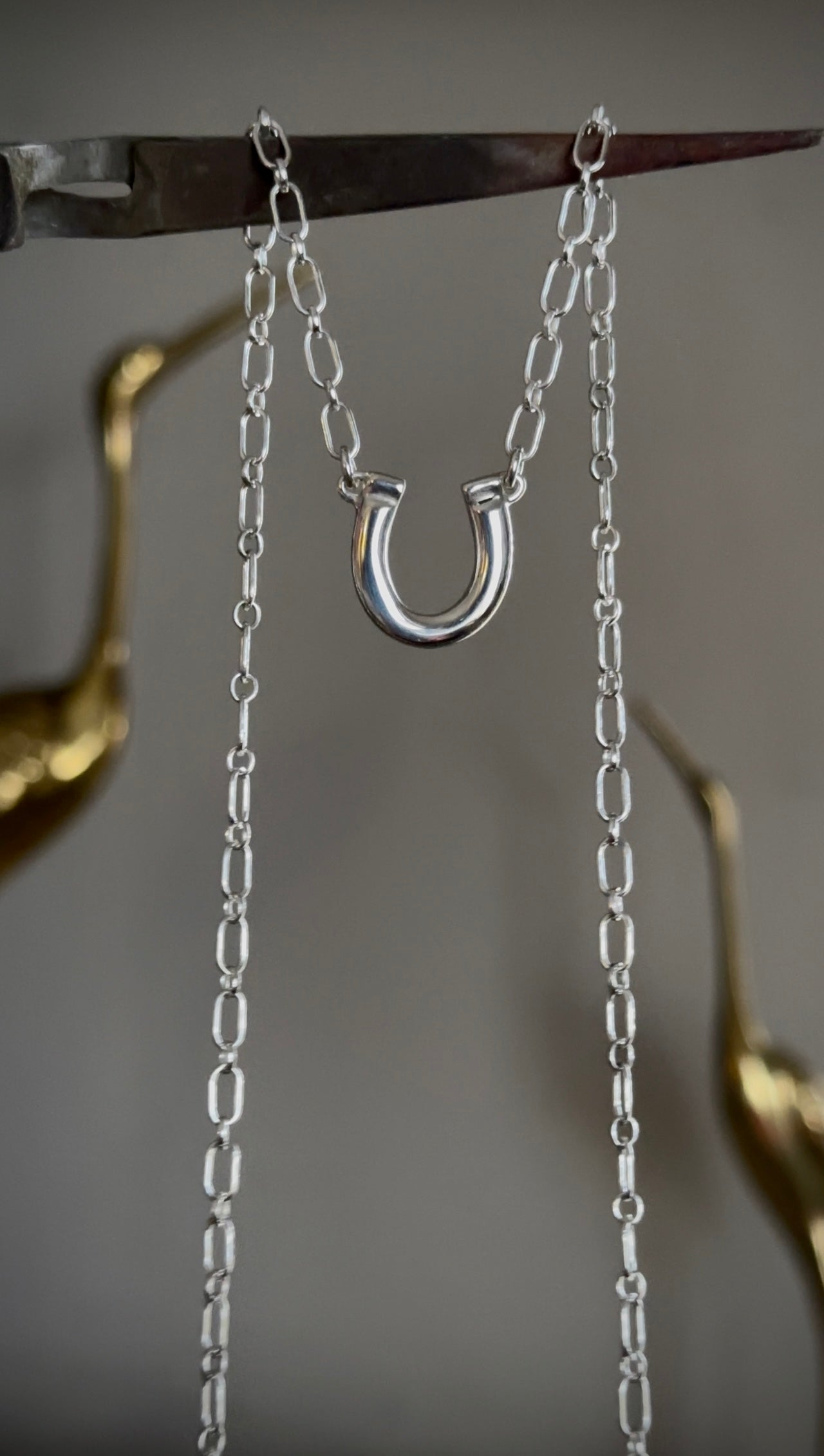Horseshoe Charm Necklace - made to order