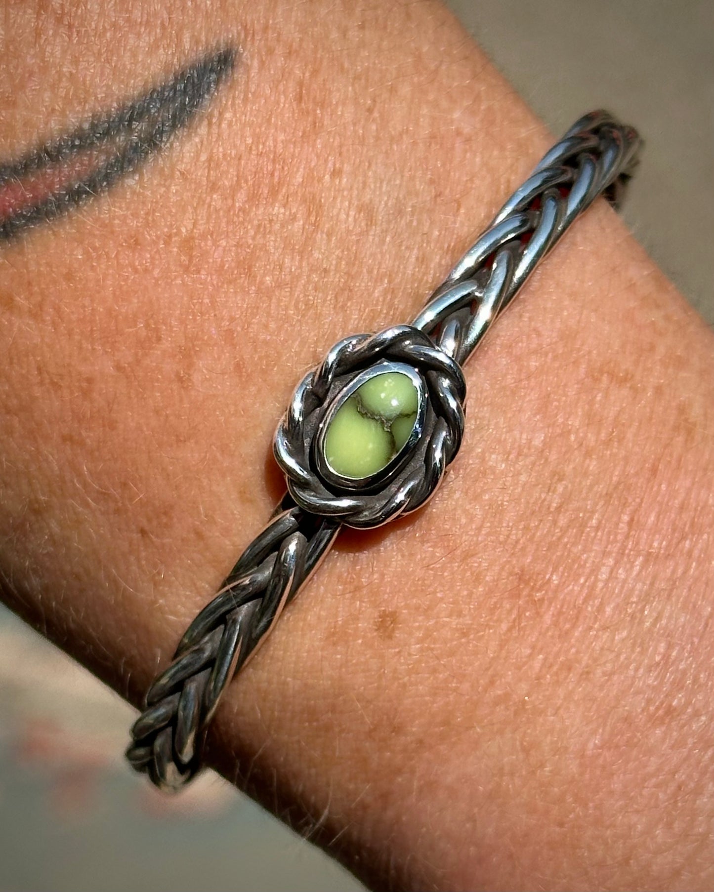 Damele Turquoise Braided Cuff