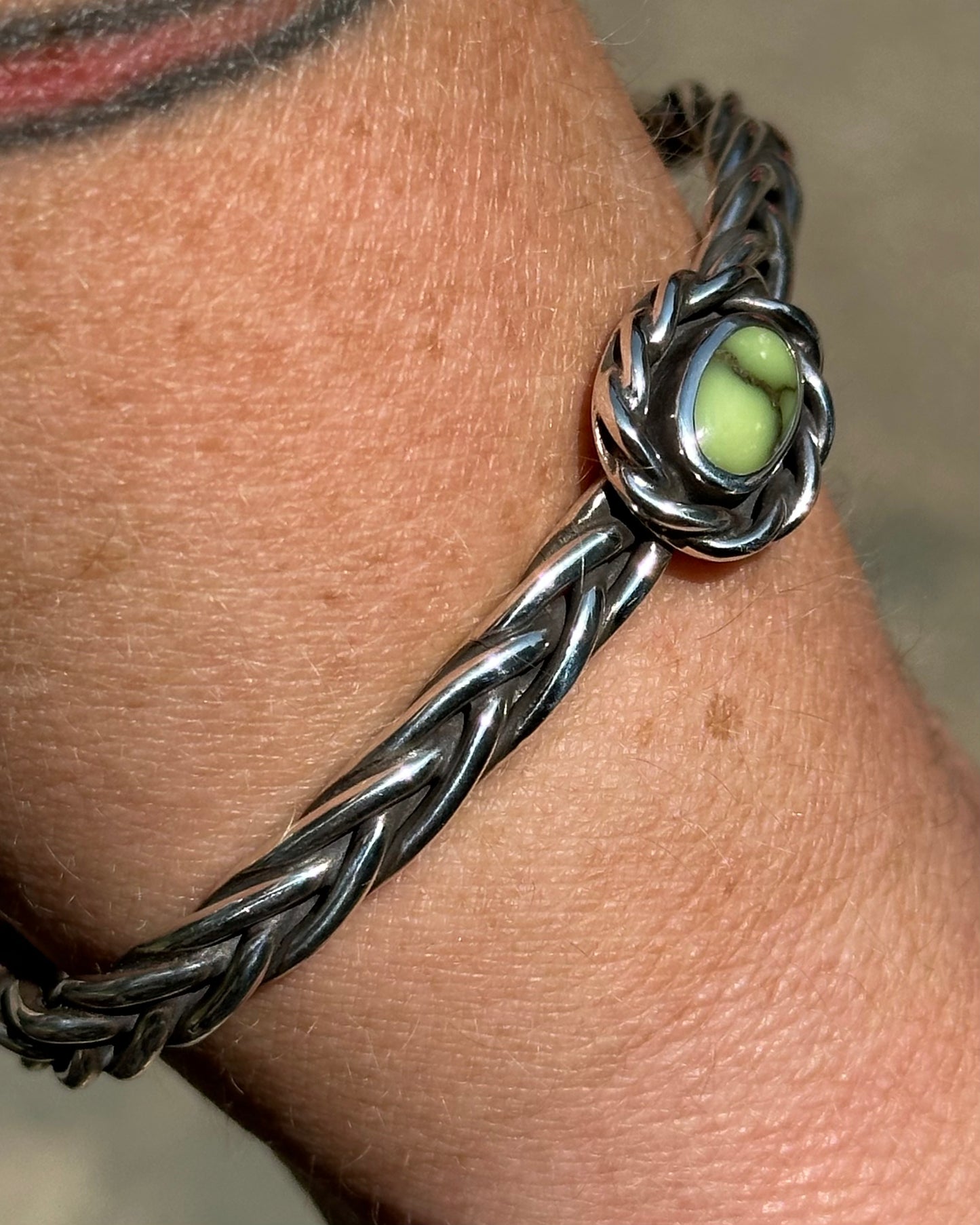Damele Turquoise Braided Cuff