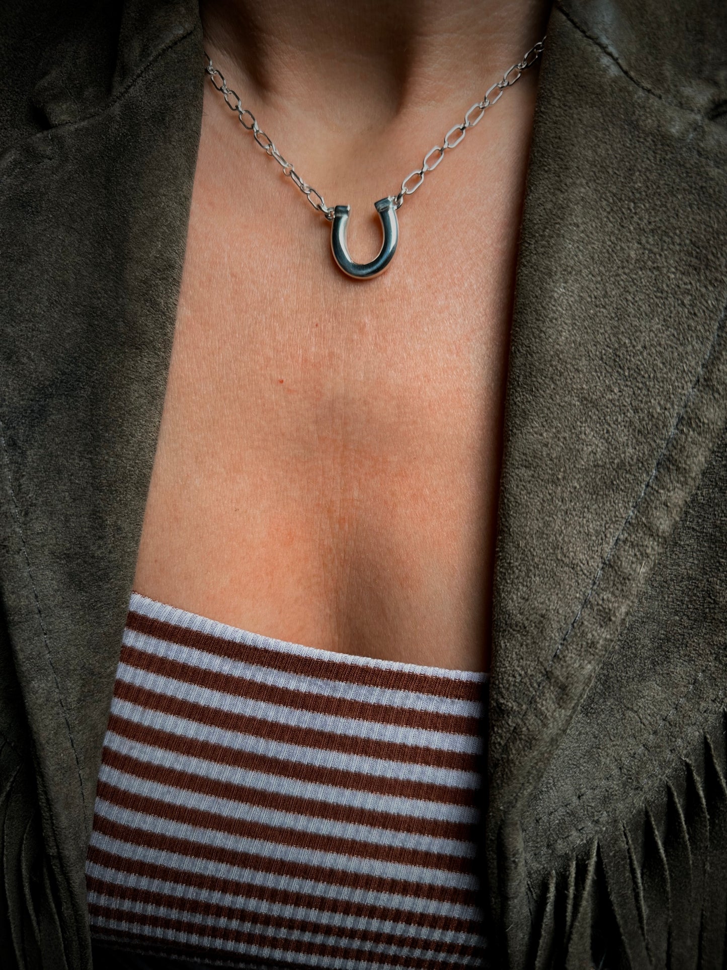 Horseshoe Charm Necklace - made to order
