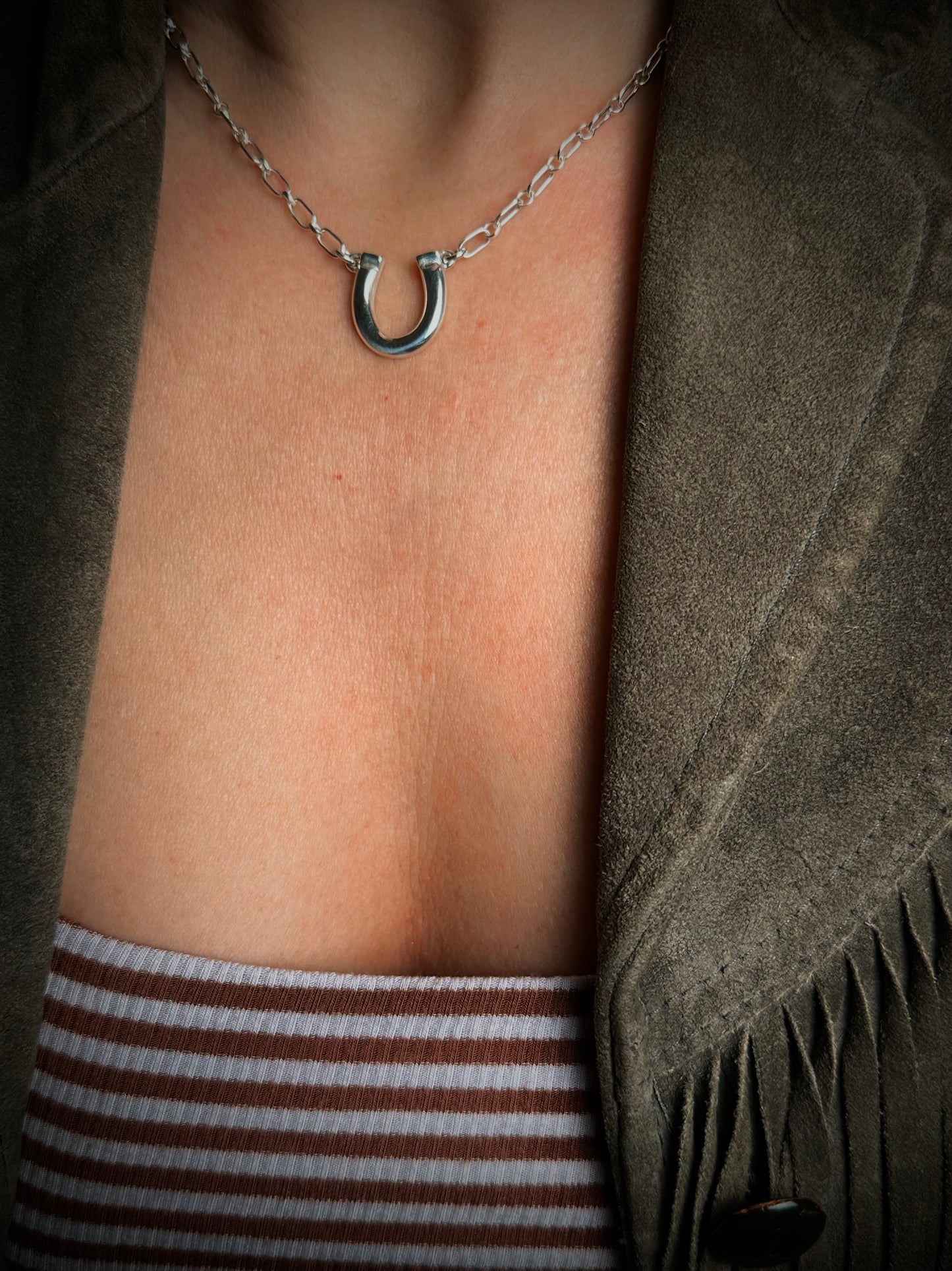 Horseshoe Charm Necklace - made to order