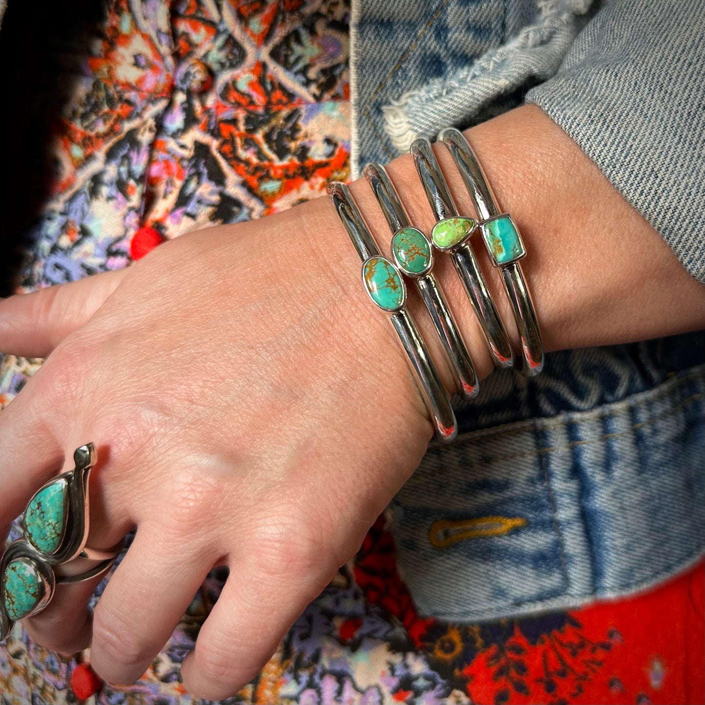 King's Manassa Stacking Cuff - 5.5" around 1” opening