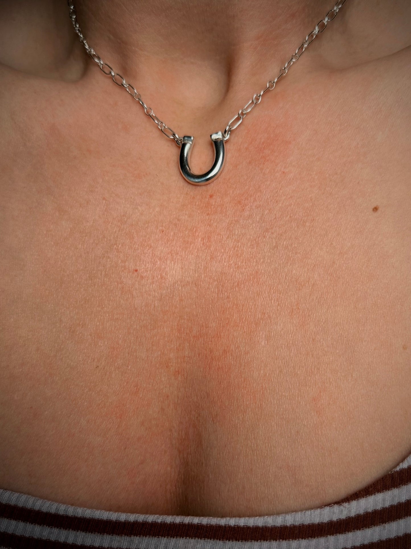 Horseshoe Charm Necklace - made to order