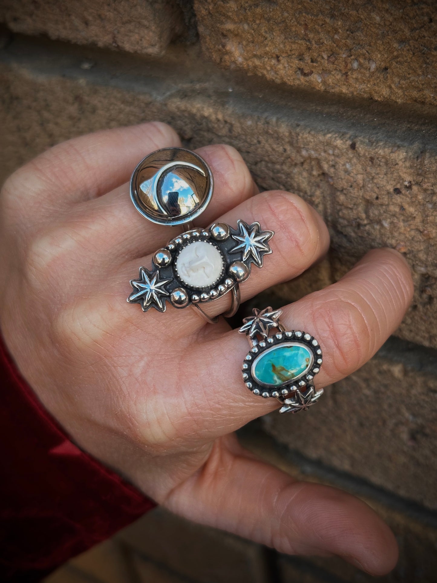 Crescent Moon Ring {sz 6.5}