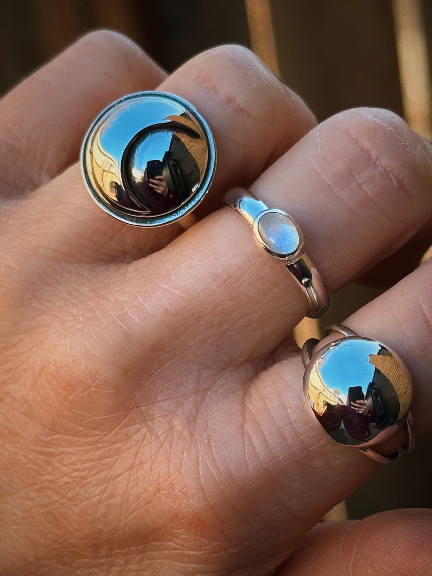 Crescent Moon Ring {sz 6.5}