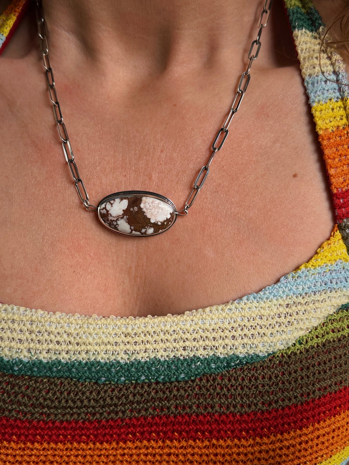 Wild Horse Link Chain Necklace