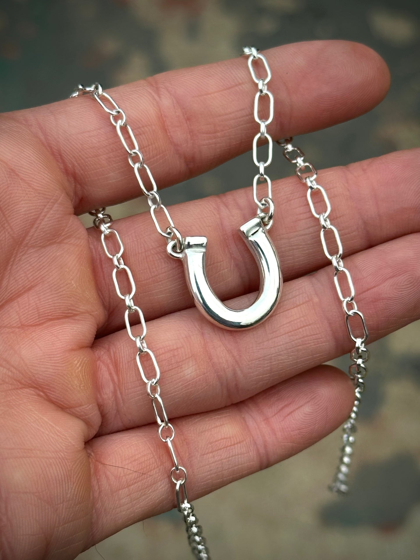 Horseshoe Charm Necklace - made to order