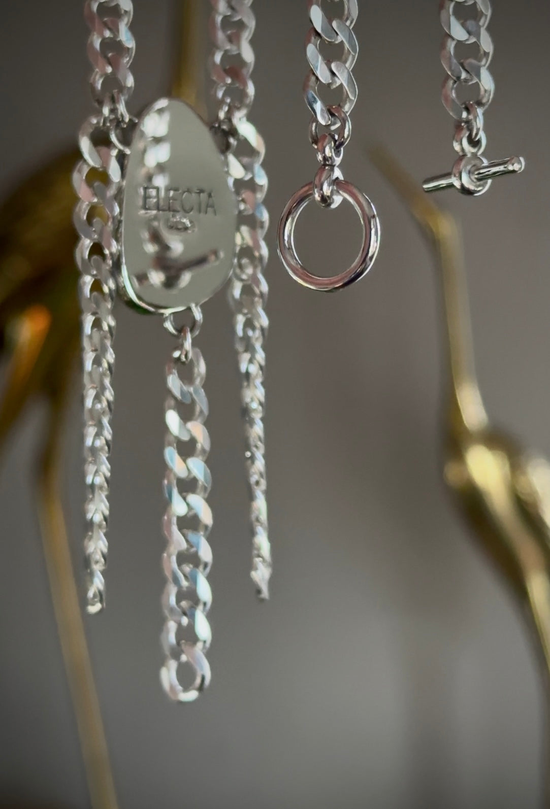 Montana Agate Sterling Fringe Necklace