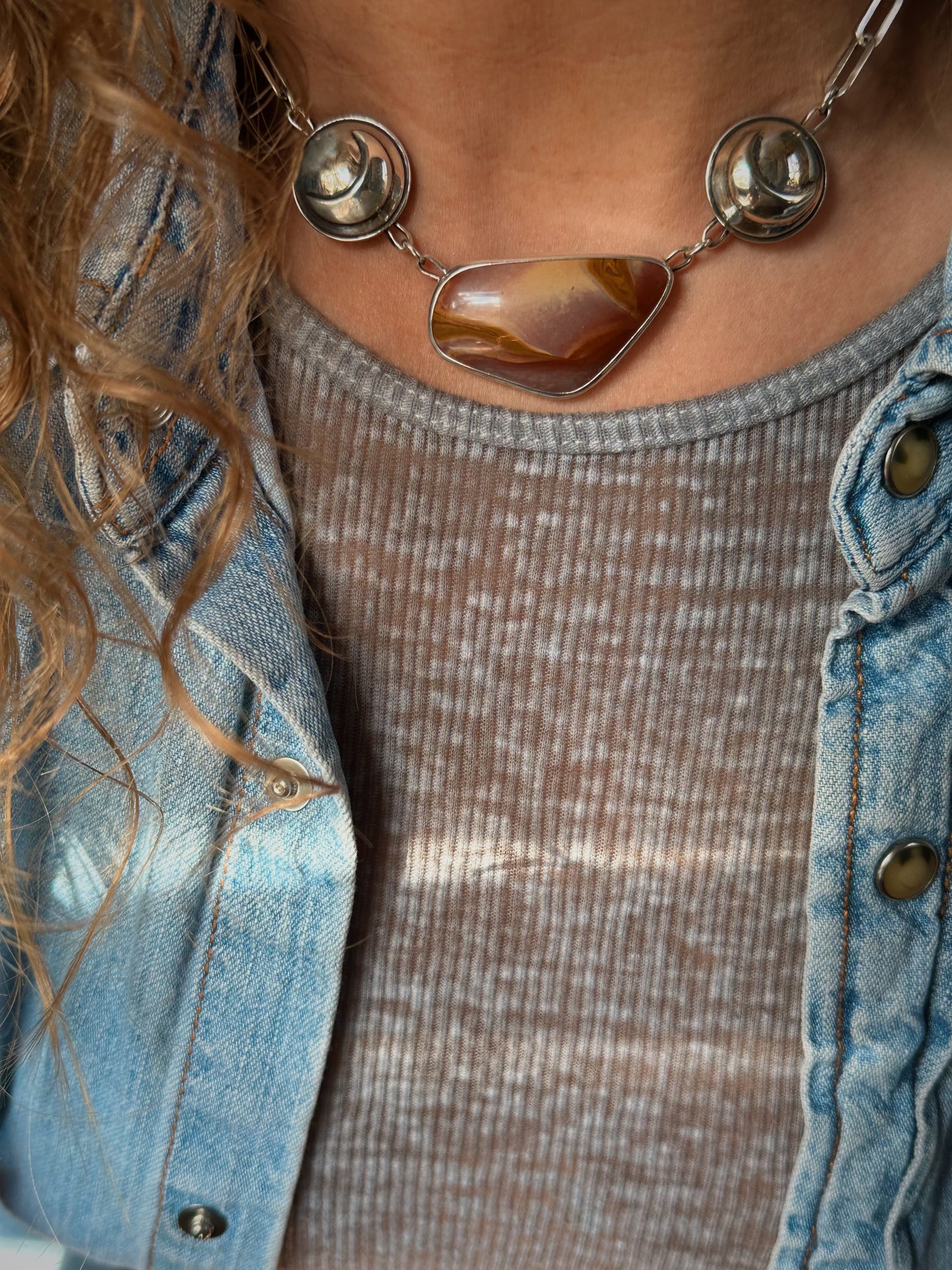 Dual Crescent Moon Necklace