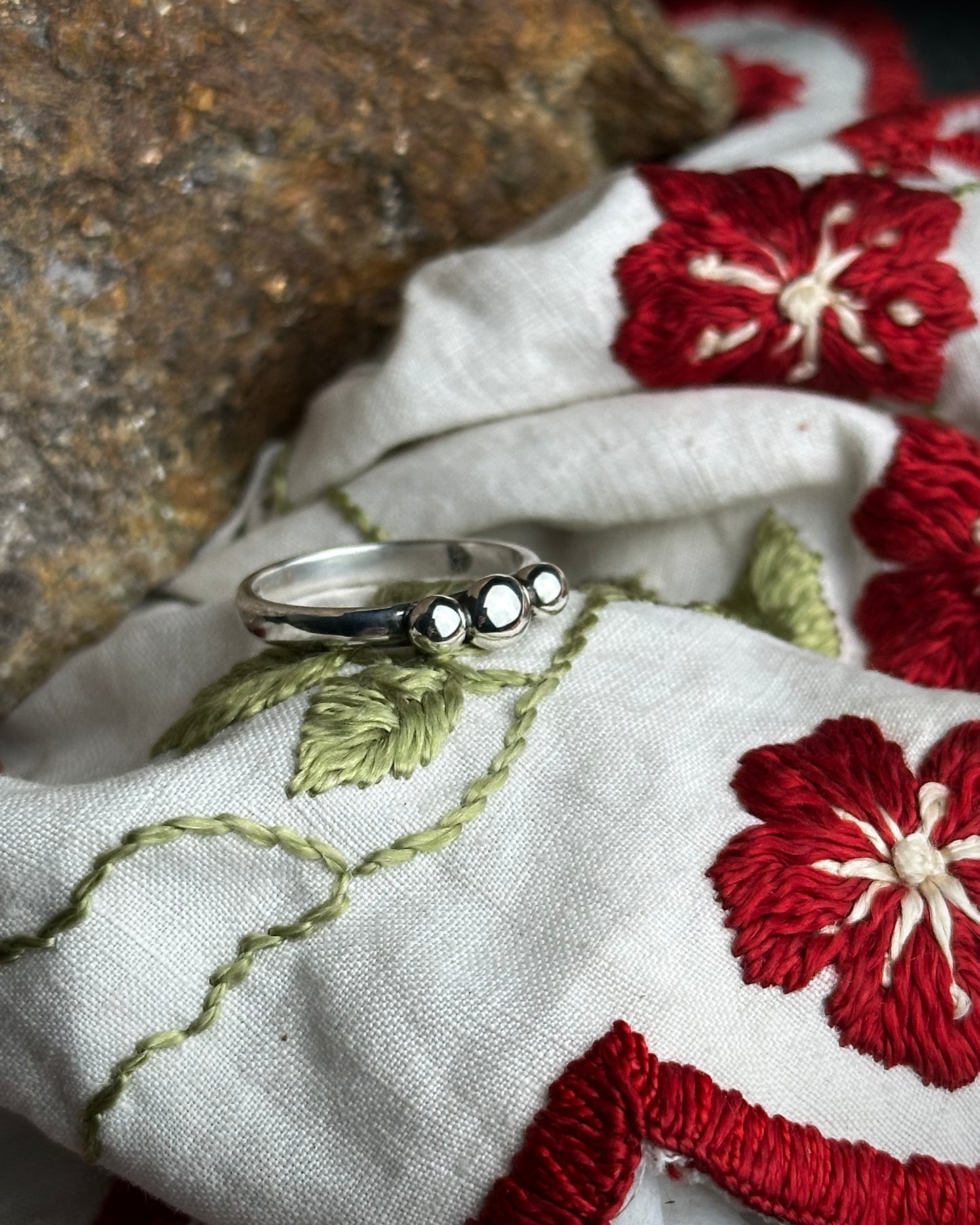 Sterling Silver Everyday Orbs Ring {sz 7.5}