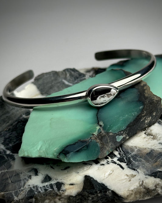 White Buffalo Cuff {5.25" around 1" opening}