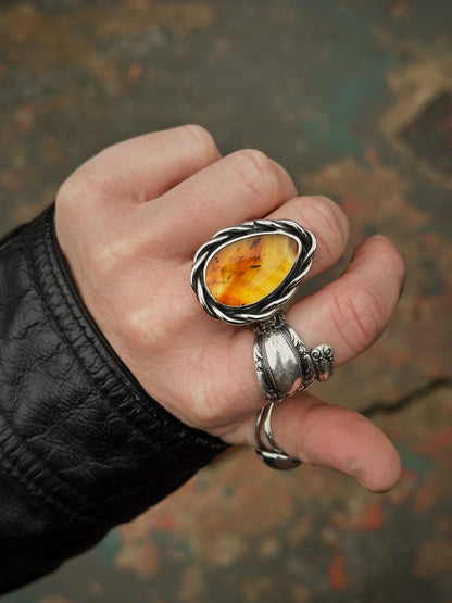 Montana Agate Spellbound Statement Ring {size 7.5}