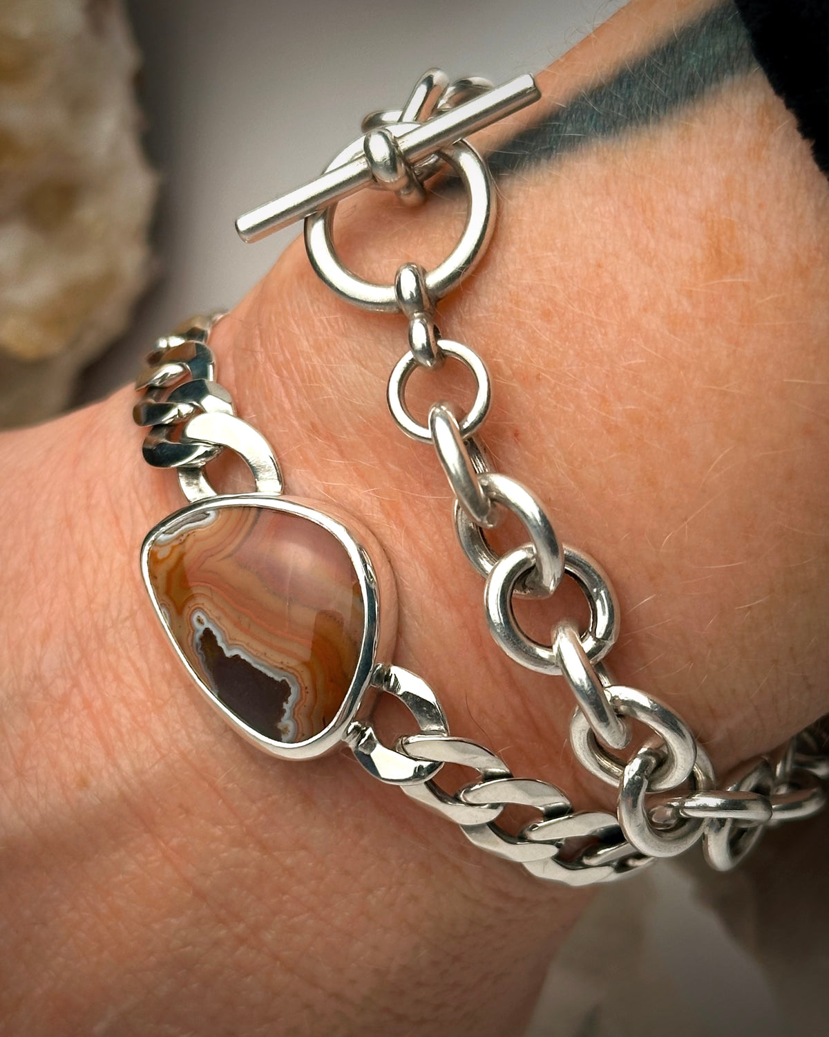 Badlands Dryhead Agate Bracelet