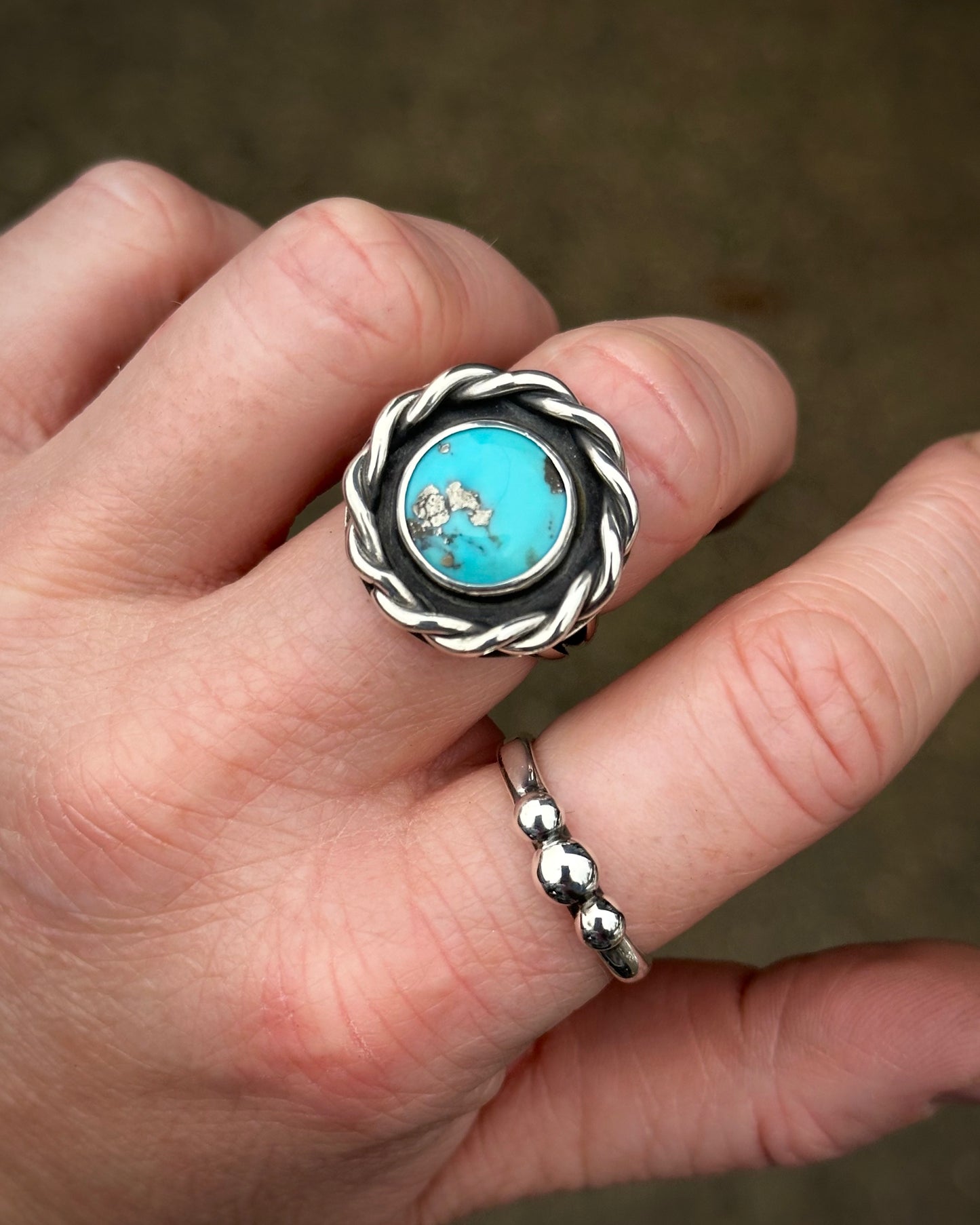 Sterling Silver Everyday Orbs Ring {sz 7.5}