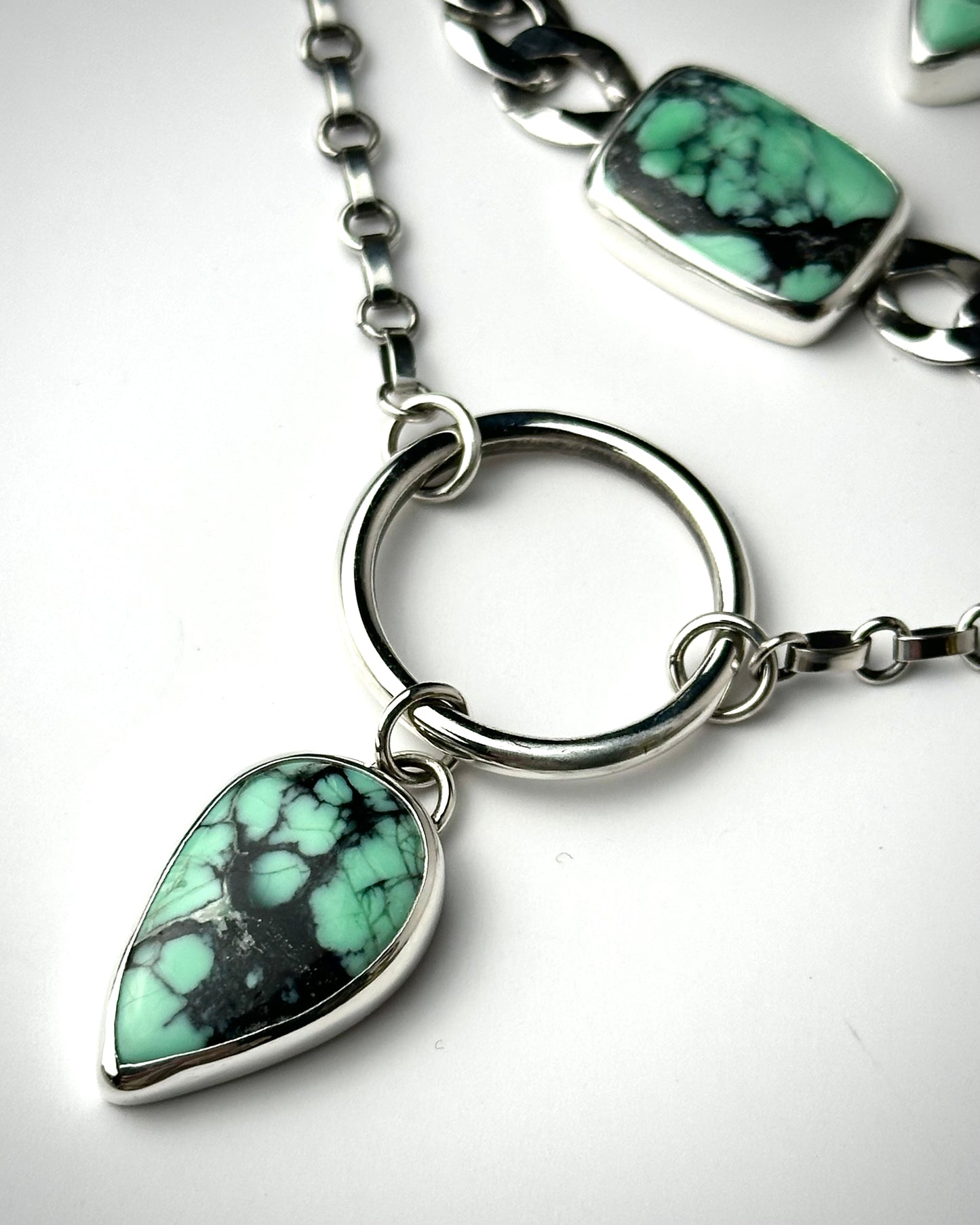 Continuum Necklace - Emerald Rose Variscite