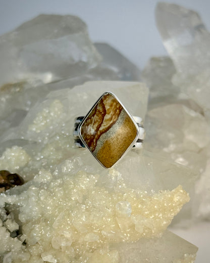 Chicken Track Jasper Ring {sz 5.75/6}