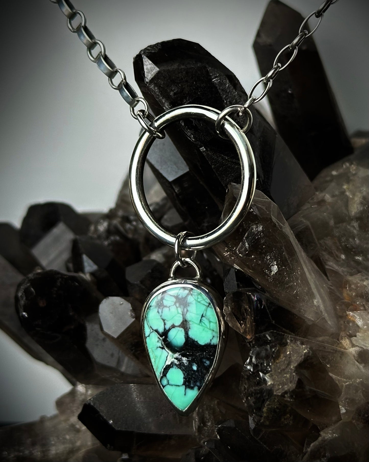 Continuum Necklace - Emerald Rose Variscite