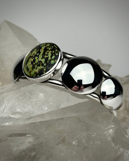 Turquoise & Dome Cuff