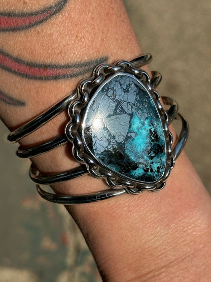 Chained Down Nacozari Turquoise Cuff