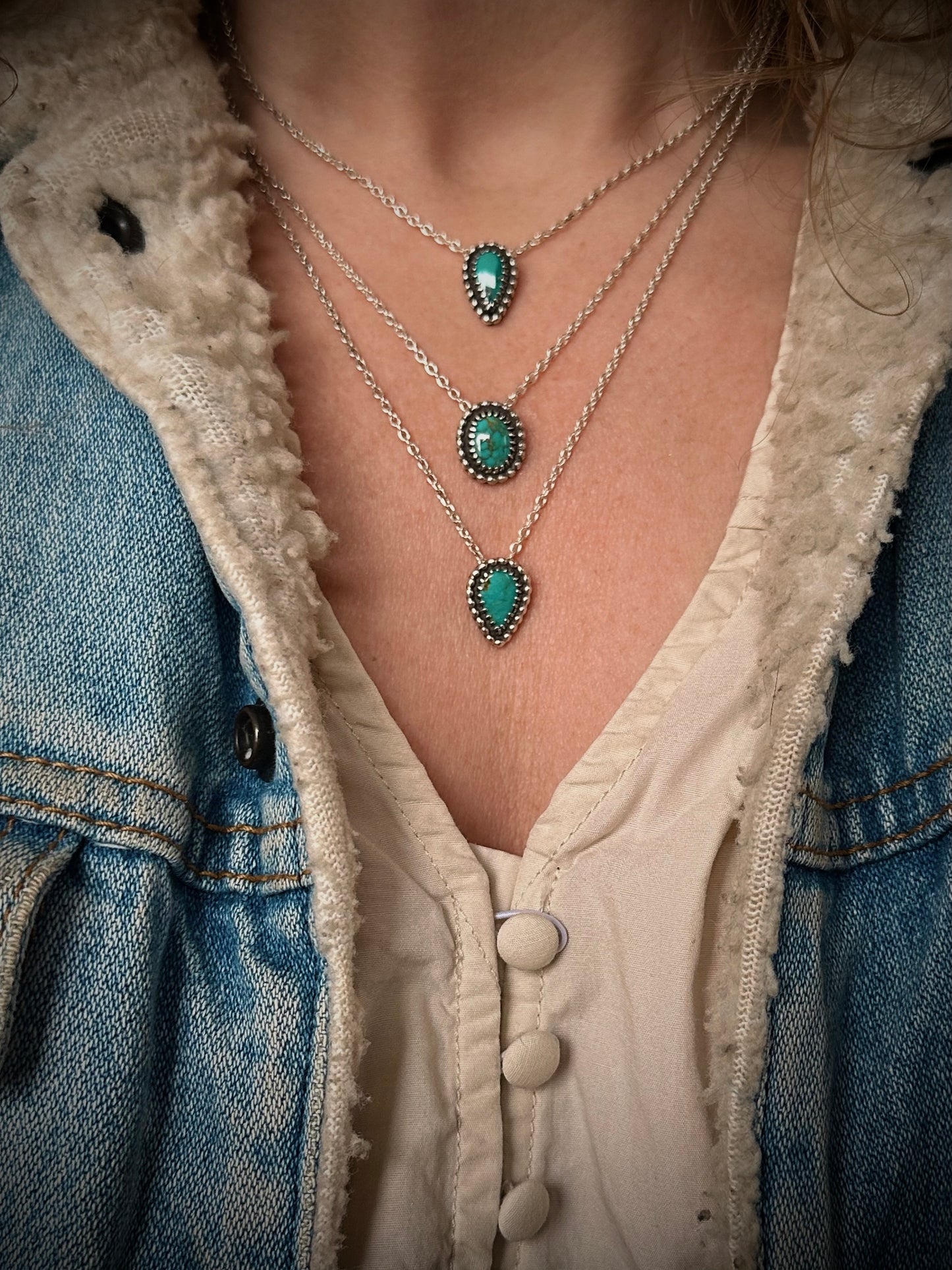 Turquoise Everyday Necklace {16" Chain}