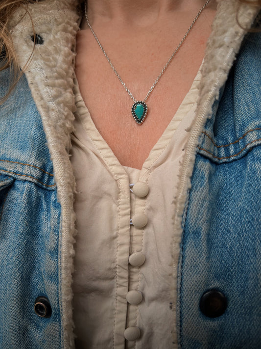 Turquoise Everyday Necklace {20" Chain}