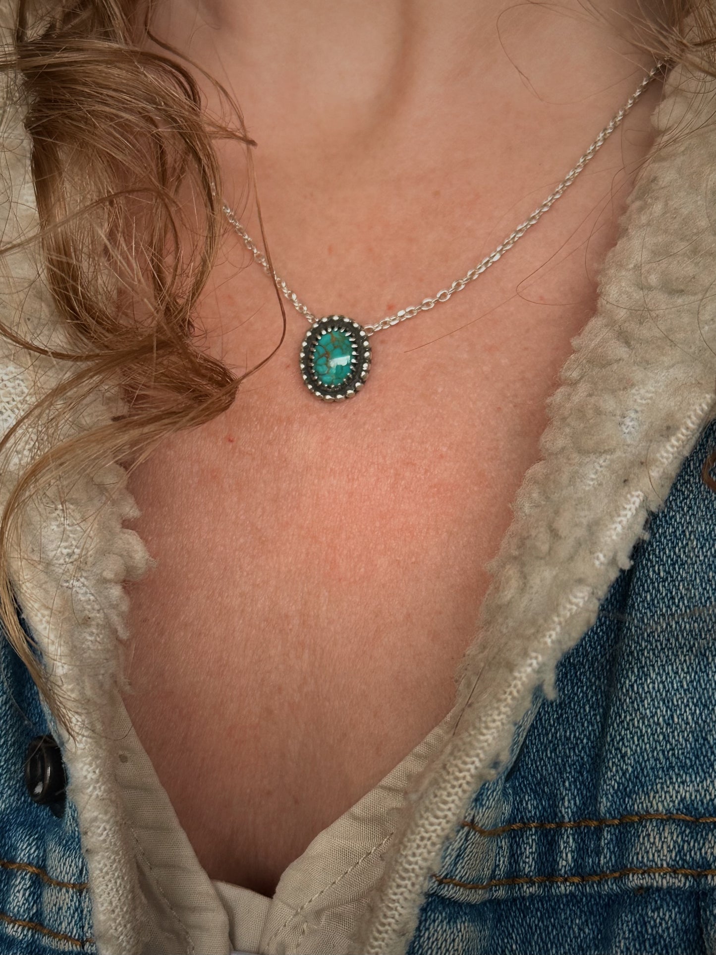 Turquoise Everyday Necklace {18" Chain}