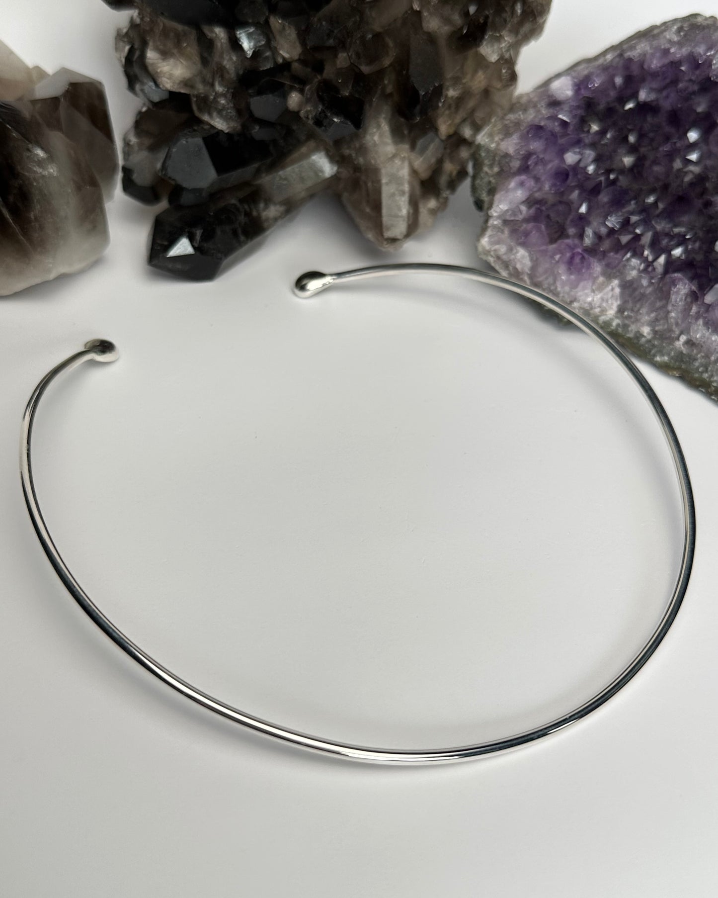 Sterling Silver Neck Ring - made to order