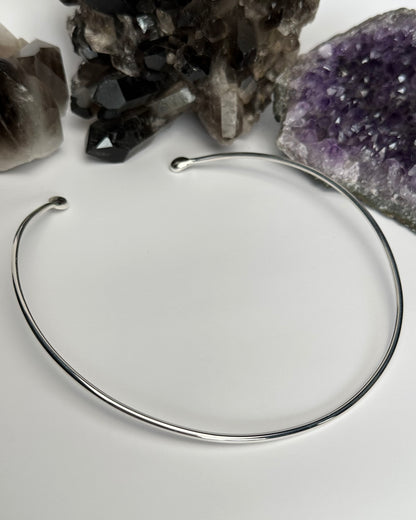 Sterling Silver Neck Ring - made to order