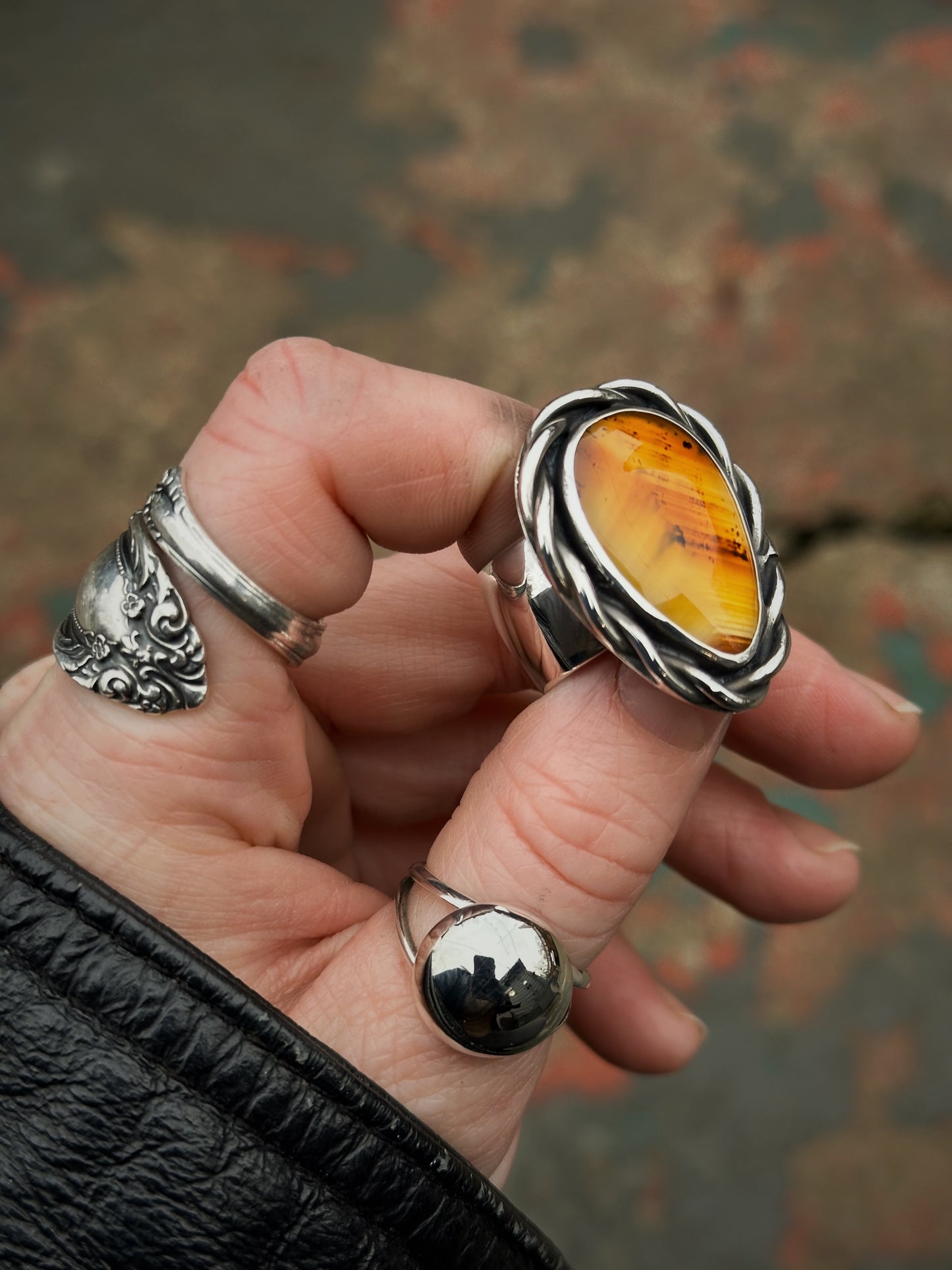 Montana Agate Spellbound Statement Ring {size 7.5}