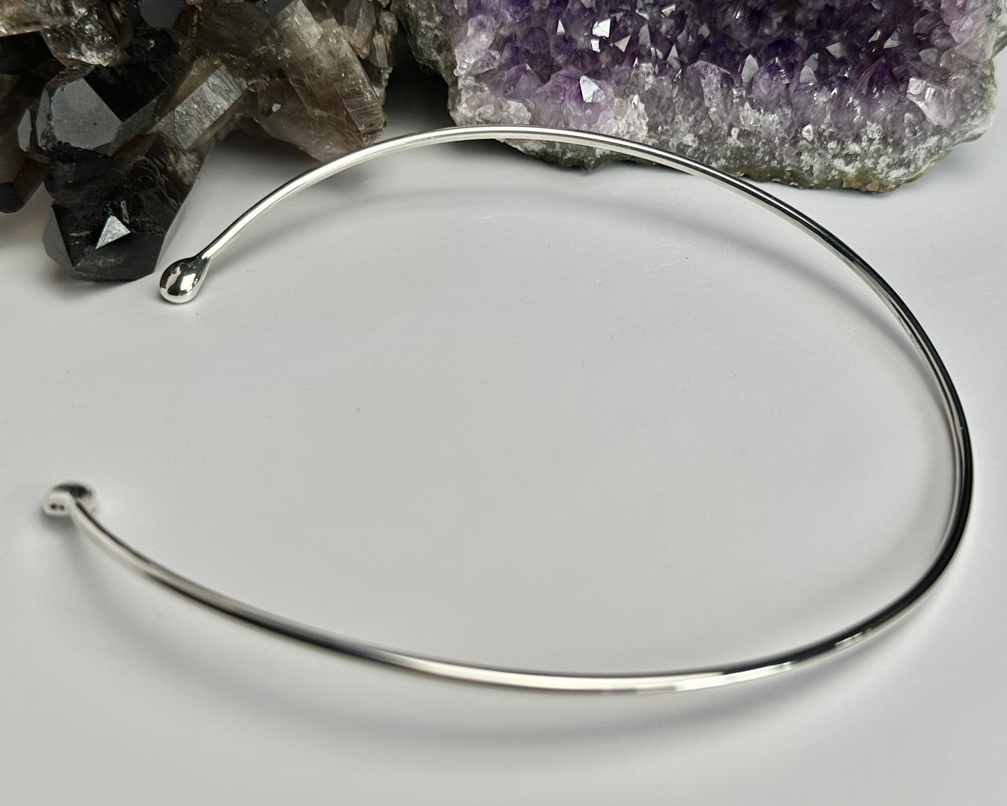 Sterling Silver Neck Ring - made to order