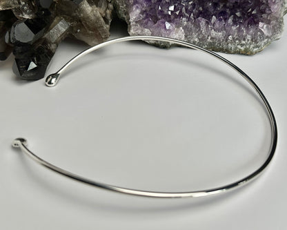 Sterling Silver Neck Ring - made to order