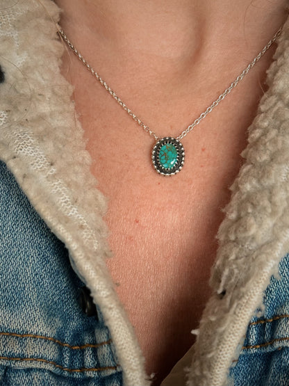 Turquoise Everyday Necklace {18" Chain}