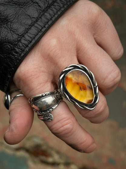 Montana Agate Spellbound Statement Ring {size 7.5}