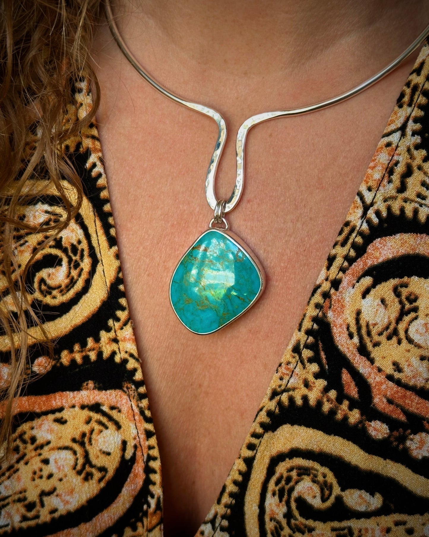 Old Stock Royston Turquoise Neck Ring