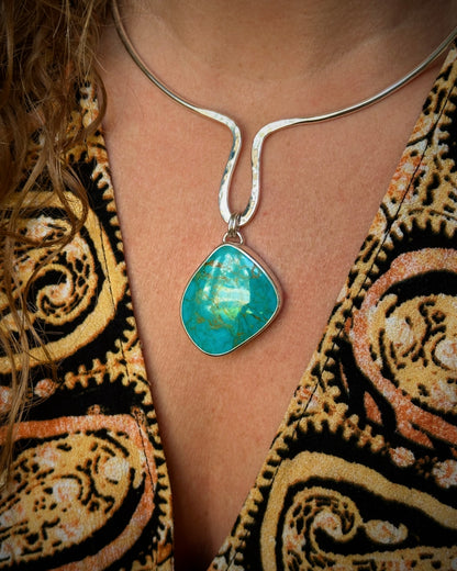 Old Stock Royston Turquoise Neck Ring