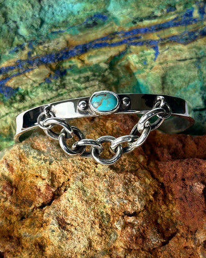 Turquoise Tether Cuff - made to order