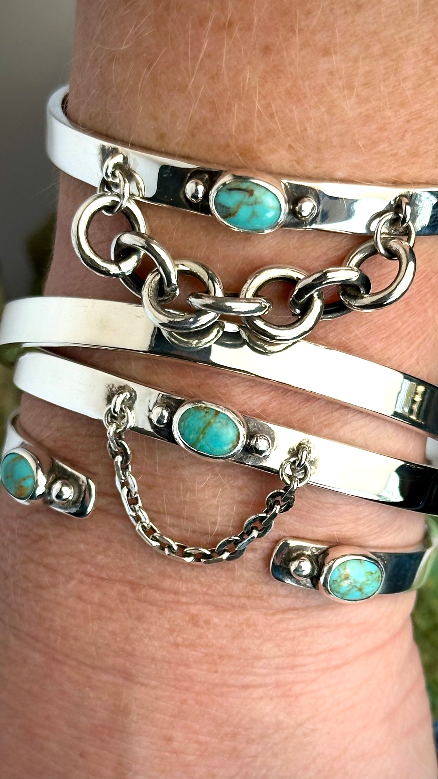 Turquoise Tether Cuff - made to order