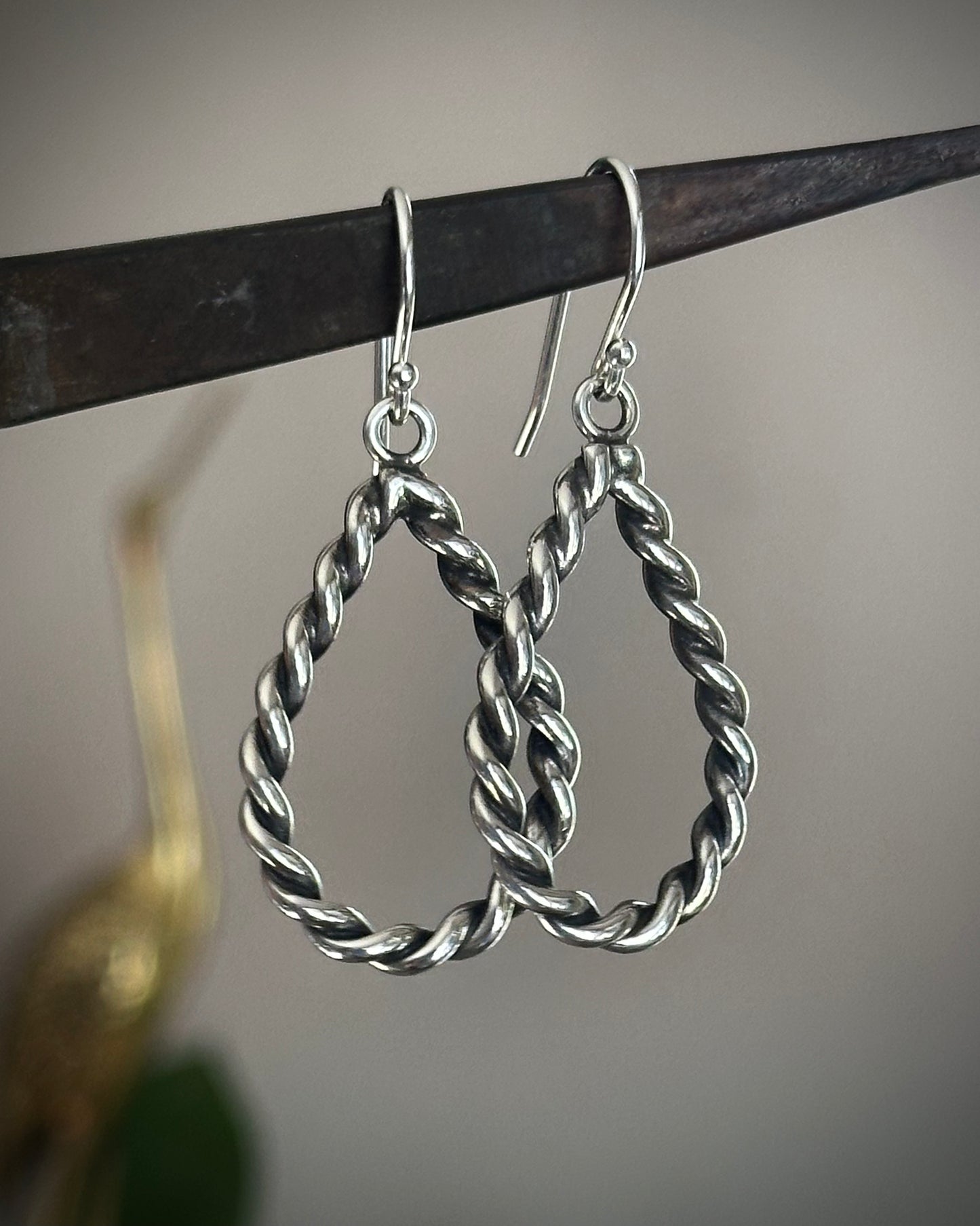 Roped Teardrop Earrings