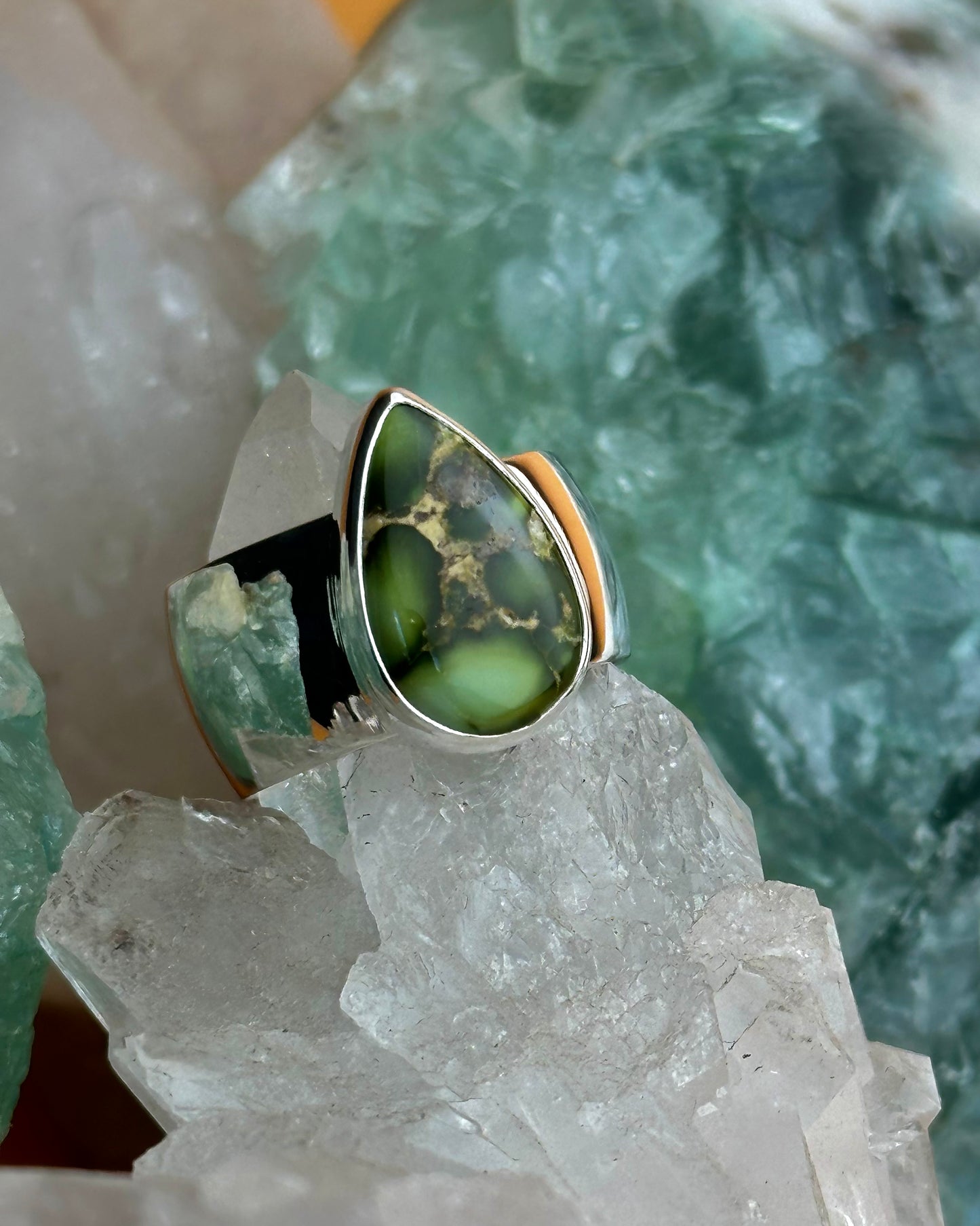 Sonoran Mountain Turquoise Ring {size 7.5}