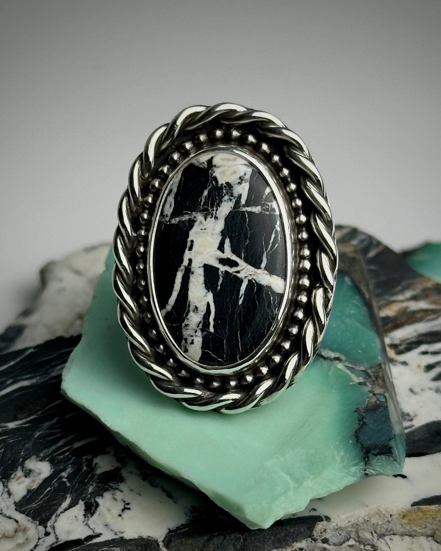 Holdfast White Buffalo Ring {size 7}