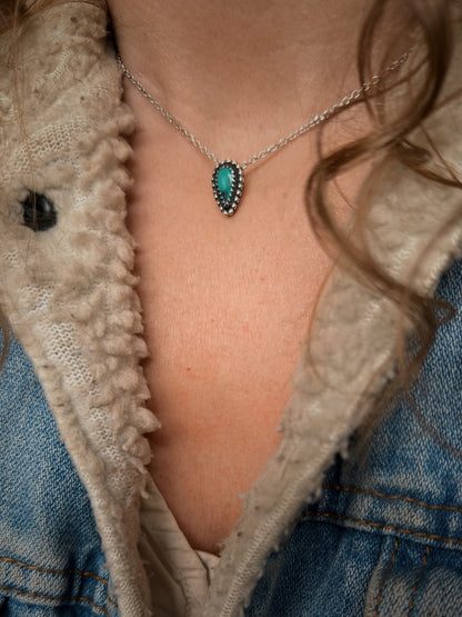 Turquoise Everyday Necklace {16" Chain}