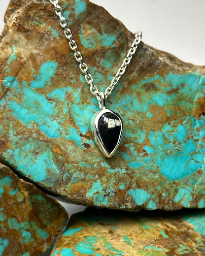 White Buffalo Charm Necklace #4 {16" chain}