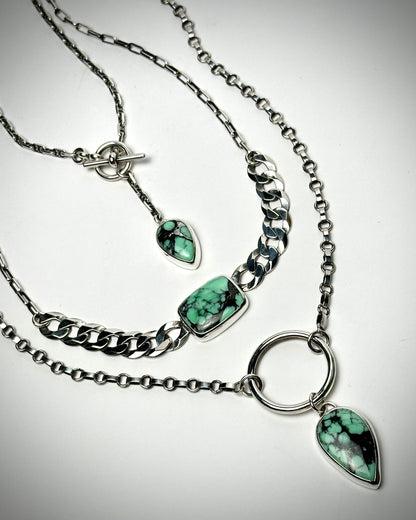 Continuum Necklace - Emerald Rose Variscite