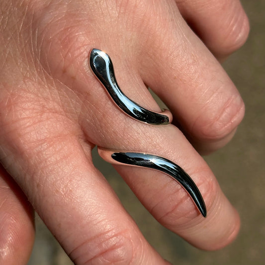 Sterling Silver Snake Ring - made to order