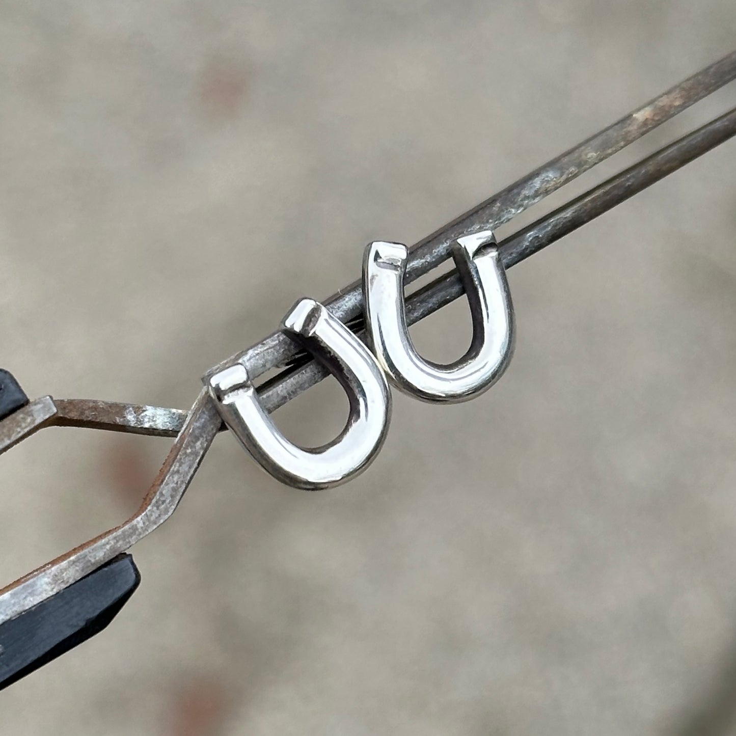 Make Your Own Luck Horseshoe Earrings