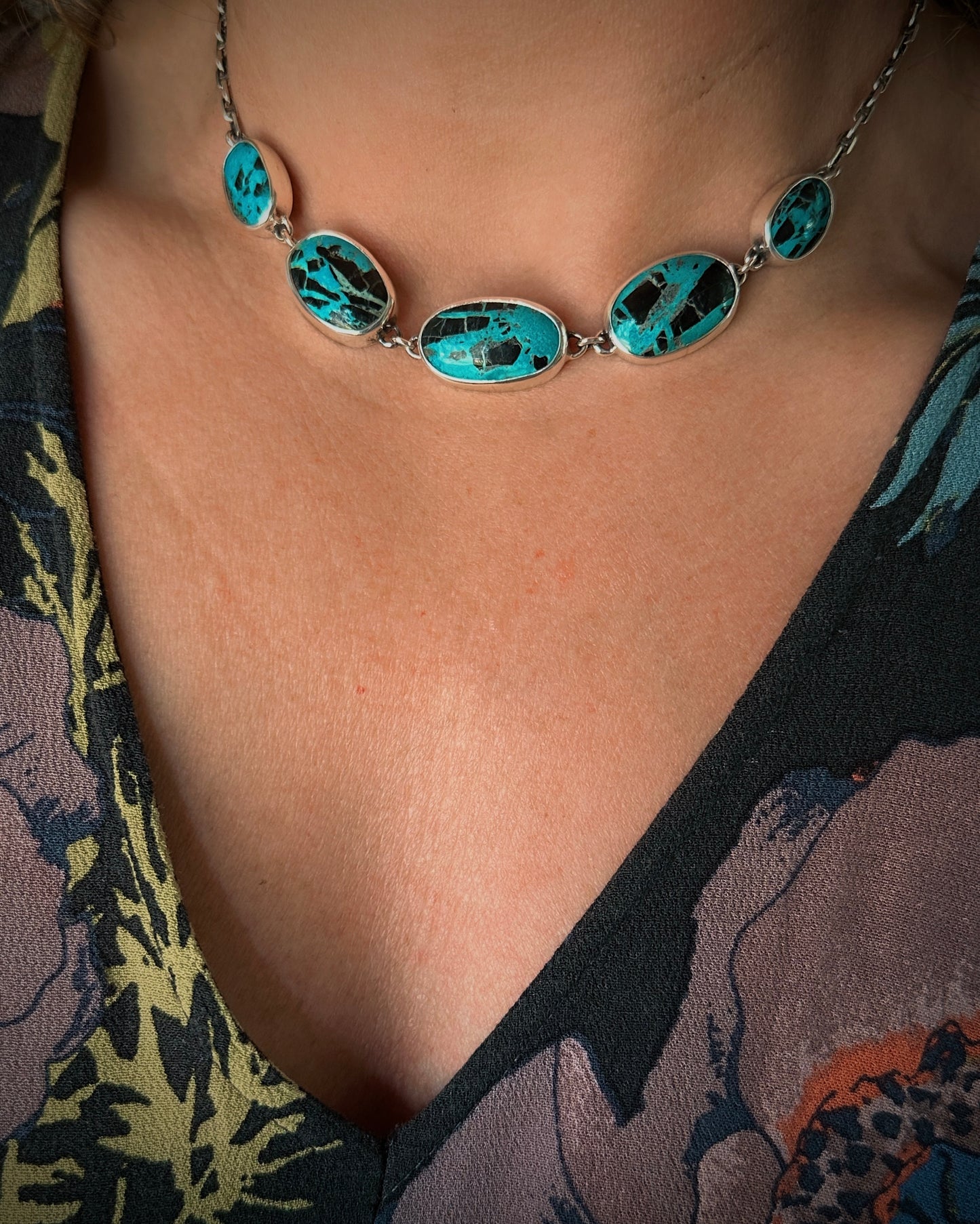 Quintet Turquoise Necklace