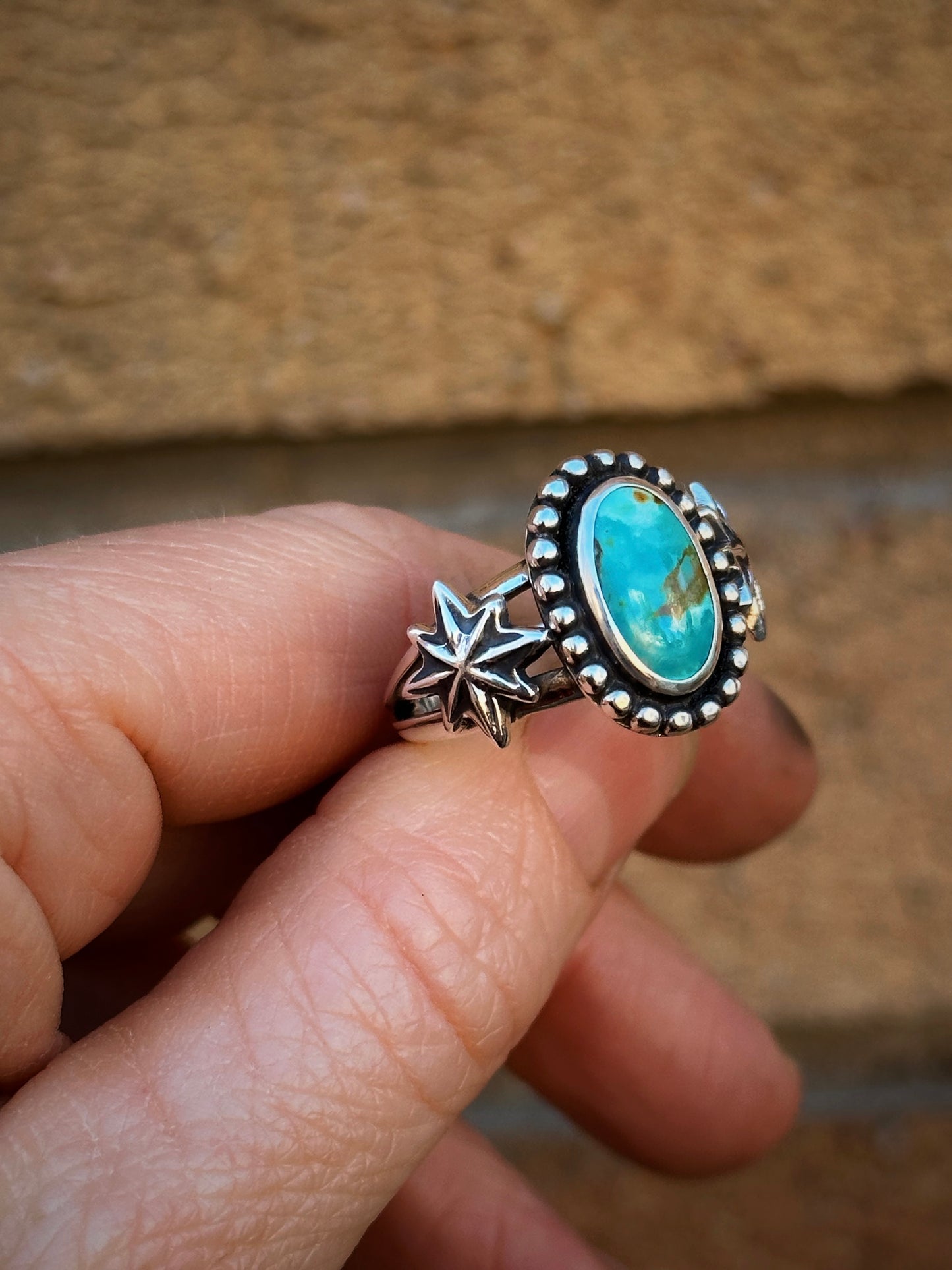 Star Struck Turquoise Ring {sz 8.5}